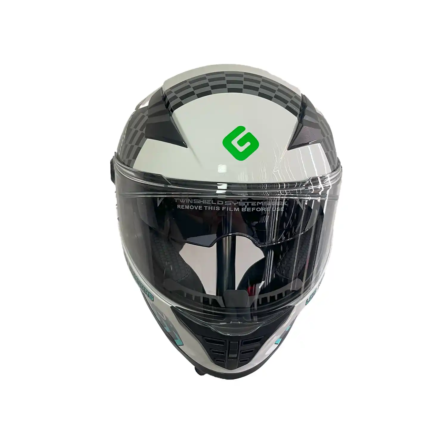 800 B MECANICO FRON Casco Greenline BK800 Blanco Mecanico - Imagen 1